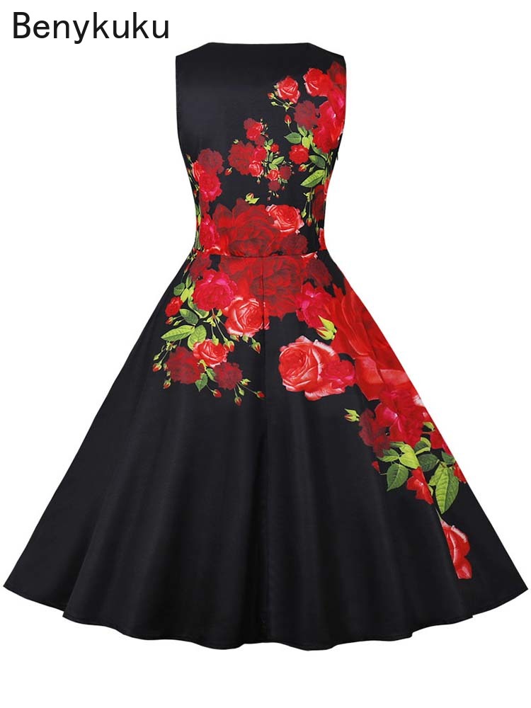 1950'ler Vintage Yaz Elbise Ka - French Vintage Floral Midi Dress incelemesi ve fiyatı