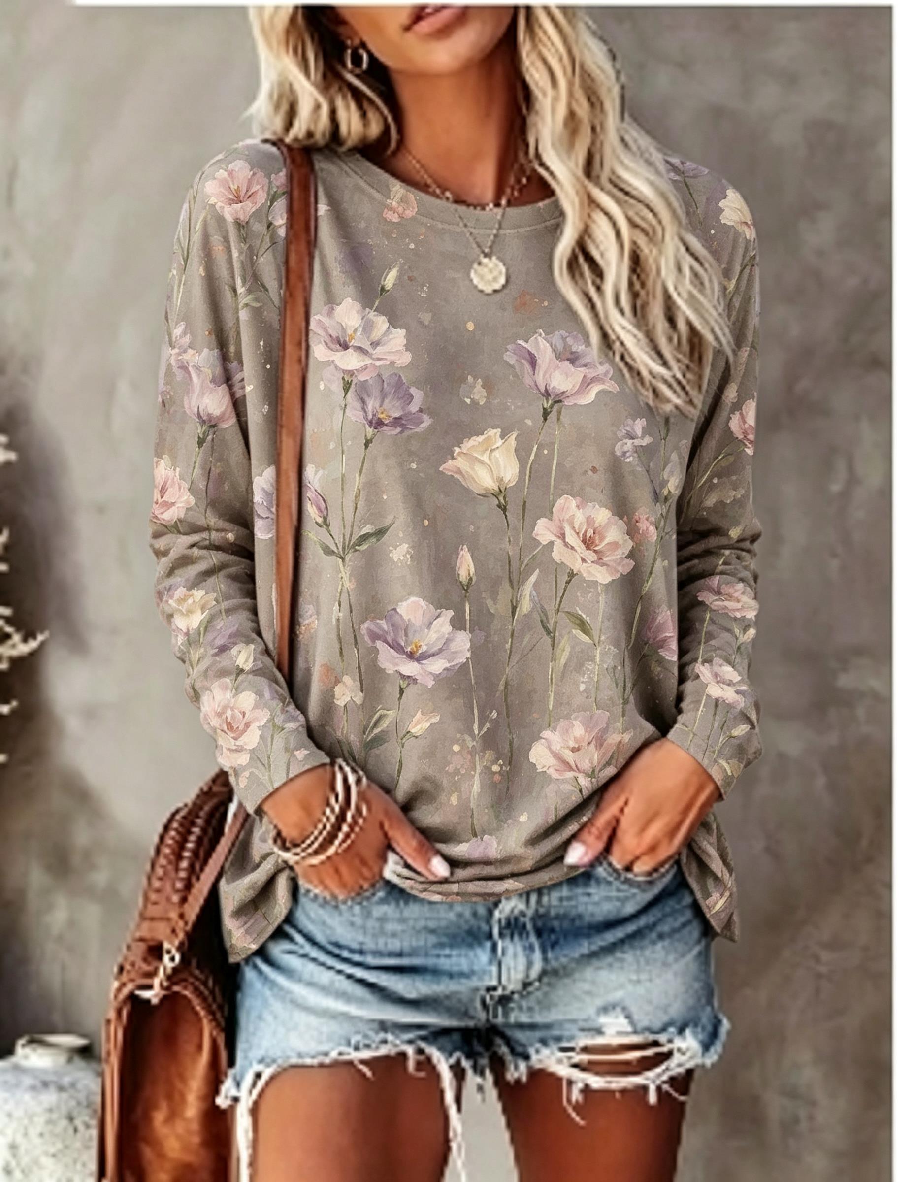 Kadın Uzun Kollu Tişört Yağlı  - Blouses incelemesi ve fiyatı