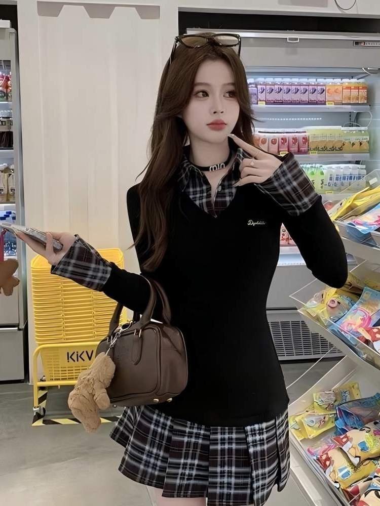 Kore Tarzı, Dar Kesim, Yakalı, - Korean Style A Line Shirt Dress incelemesi ve fiyatı