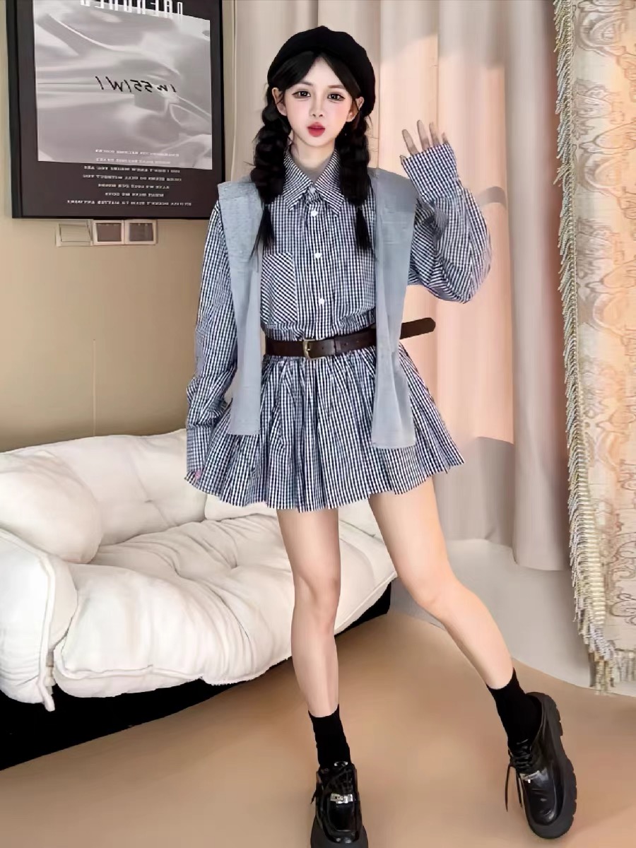 Sonbahar Başları Kore Tarzı Gö - Korean Style A Line Shirt Dress incelemesi ve fiyatı