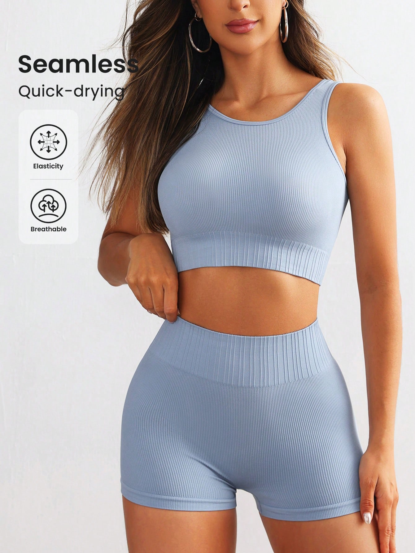 Kadınlar İçin Dikişsiz Fitilli - Seamless Ribbed Workout Tank Top incelemesi ve fiyatı